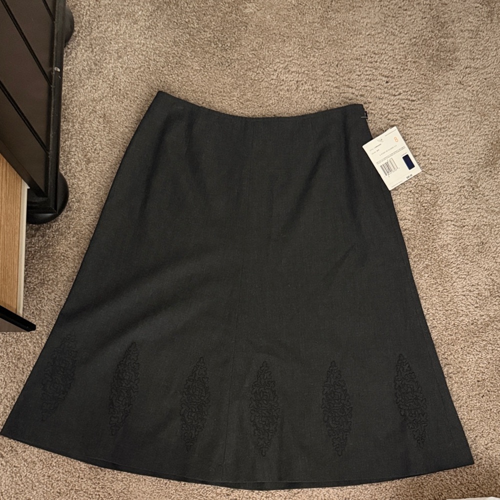 Liz Claiborne Elegant Black A-Line Skirt